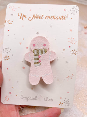 Barrette de Noël Petit Biscuit - Crapaud Chou, le cadeau de naissance original et personnalisé