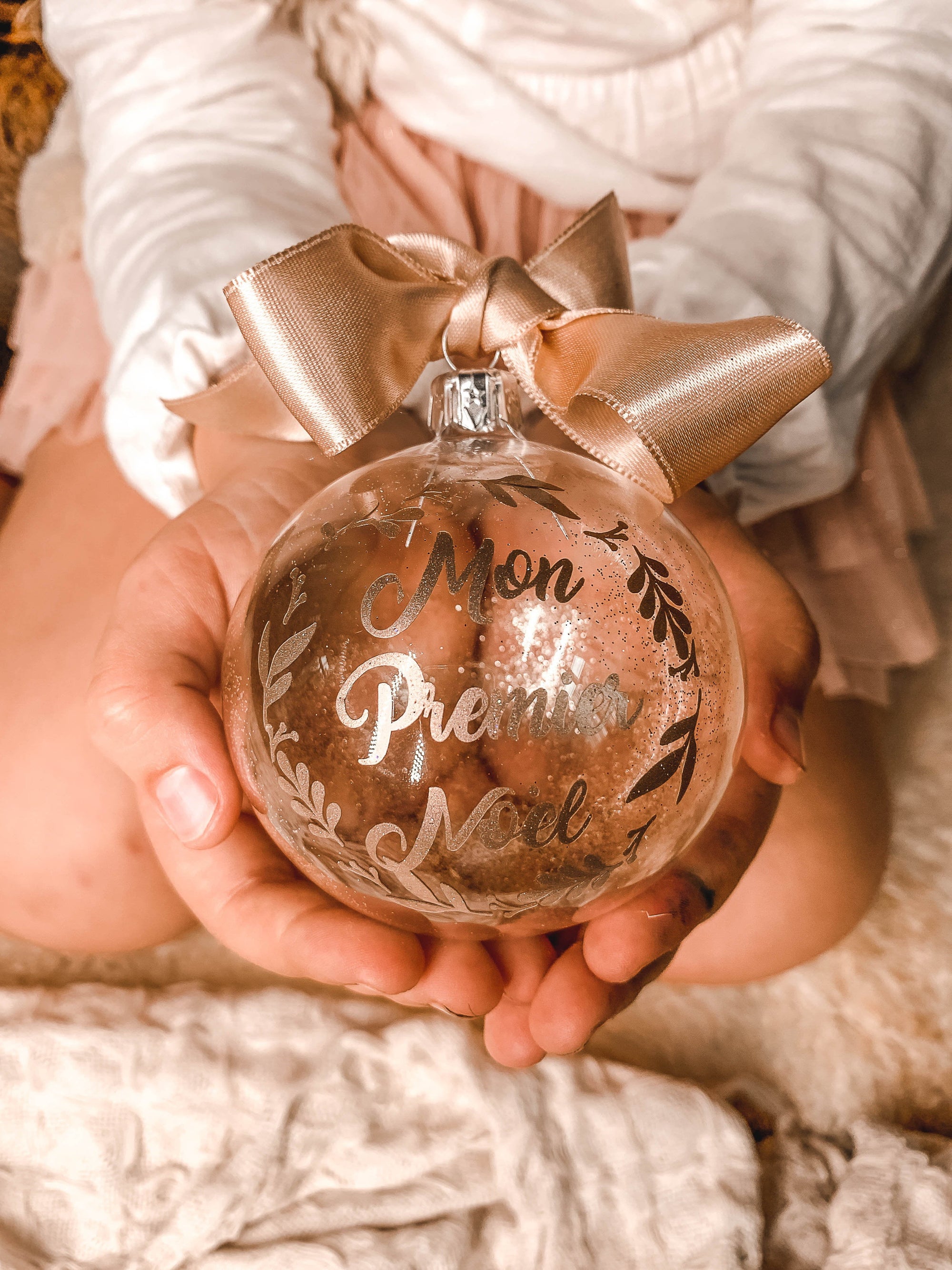 Boule de Noël Mon premier Noël personnalisée - Crapaud Chou, le cadeau de naissance original et personnalisé
