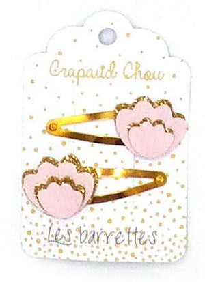 Les barrettes so cute Fleurs - Crapaud Chou, le cadeau de naissance original et personnalisé
