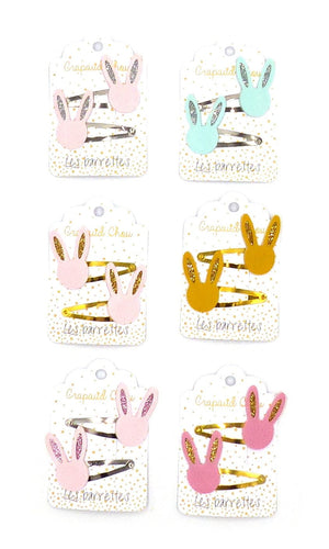 Les barrettes so cute Lapins - Crapaud Chou, le cadeau de naissance original et personnalisé