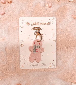 Porte clé de Noël Petit Biscuit - Crapaud Chou, le cadeau de naissance original et personnalisé